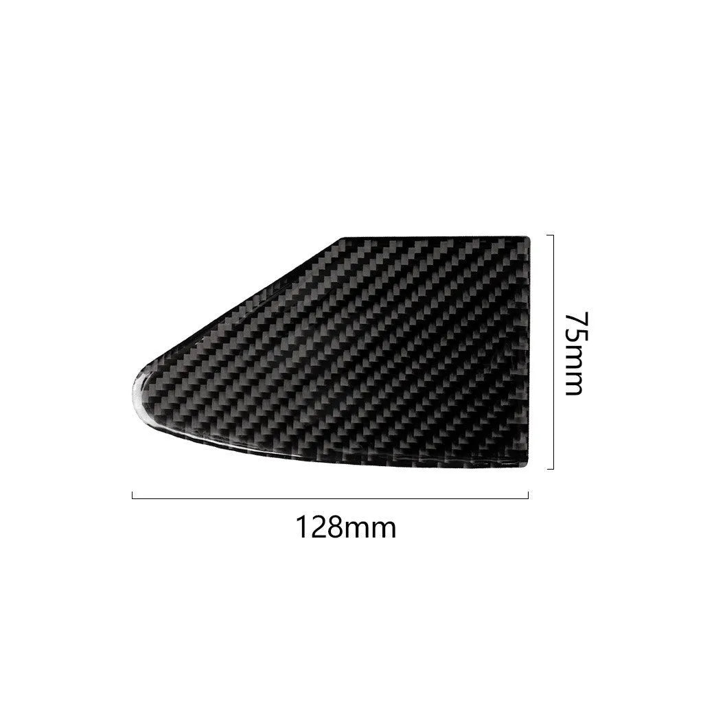 Carbon fibre charging port panel sticker for computer case with 3M adhesive backing