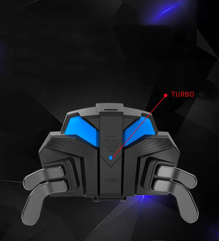 Black PS4 controller back button accessory with a long cable and 3.5mm audio port.