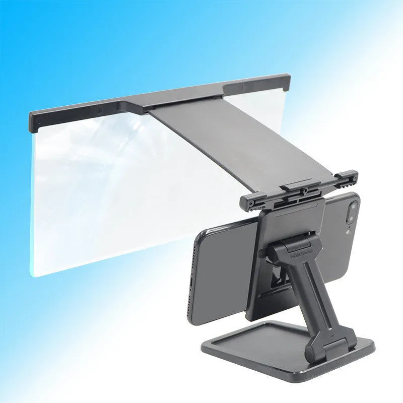 Black L20 split mobile phone screen magnifier with 12-inch screen size and acrylic lens