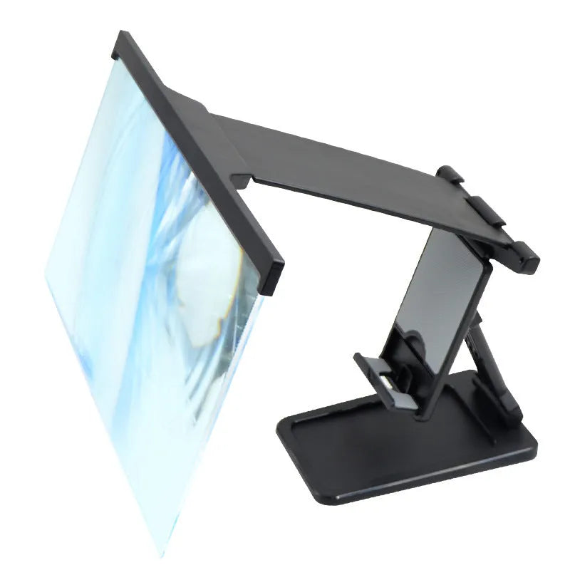 Black L20 split mobile phone screen magnifier with 12-inch screen size and acrylic lens