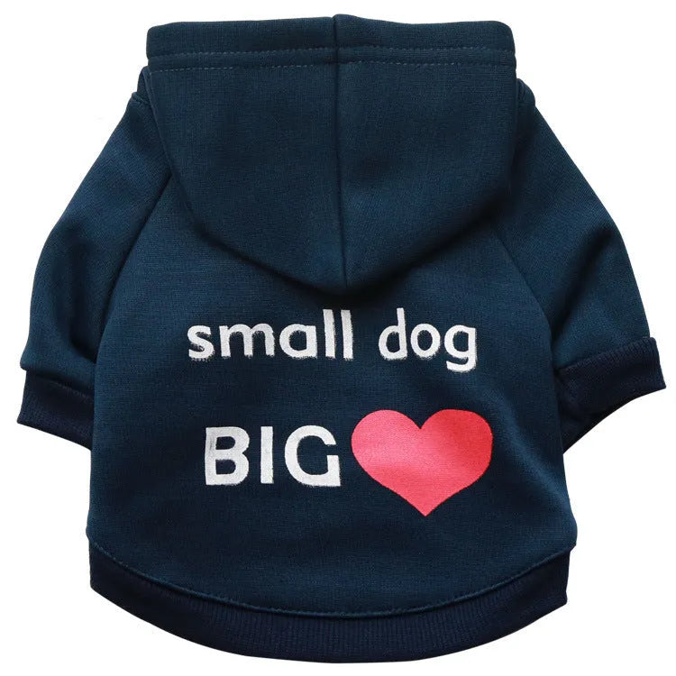Polyester dog t-shirt in green on a white background, available in sizes XS to L
