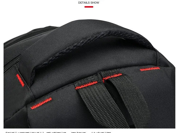 Oxford fabric backpack with breathable shoulder straps and side pockets in multiple colour options