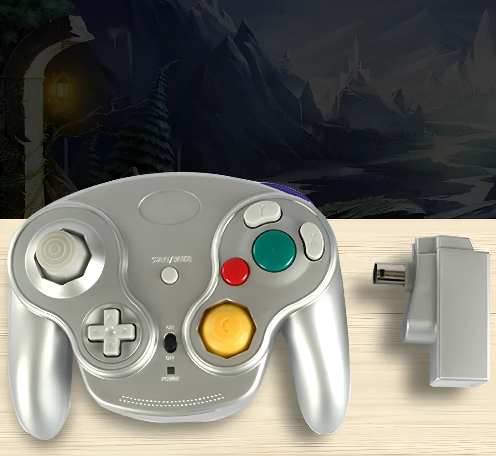 NGC 2.4G wireless game controller for Wii and GameCube consoles in multiple colour options