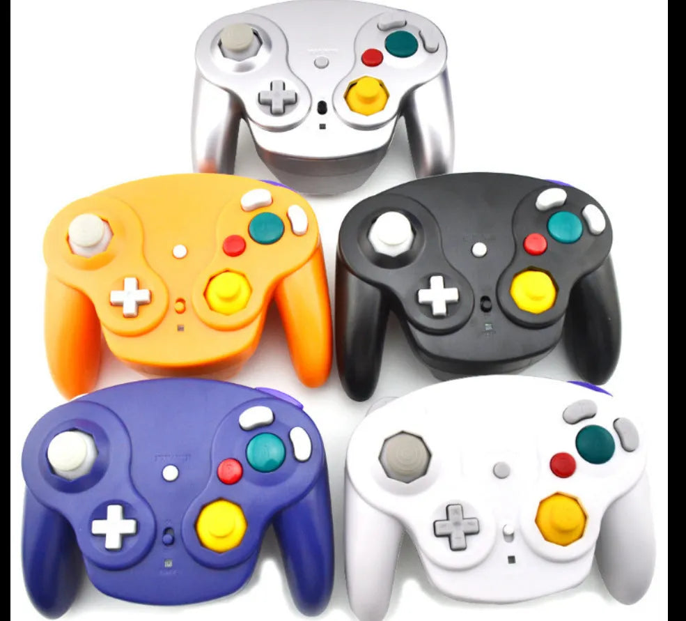 NGC 2.4G wireless game controller for Wii and GameCube consoles in multiple colour options