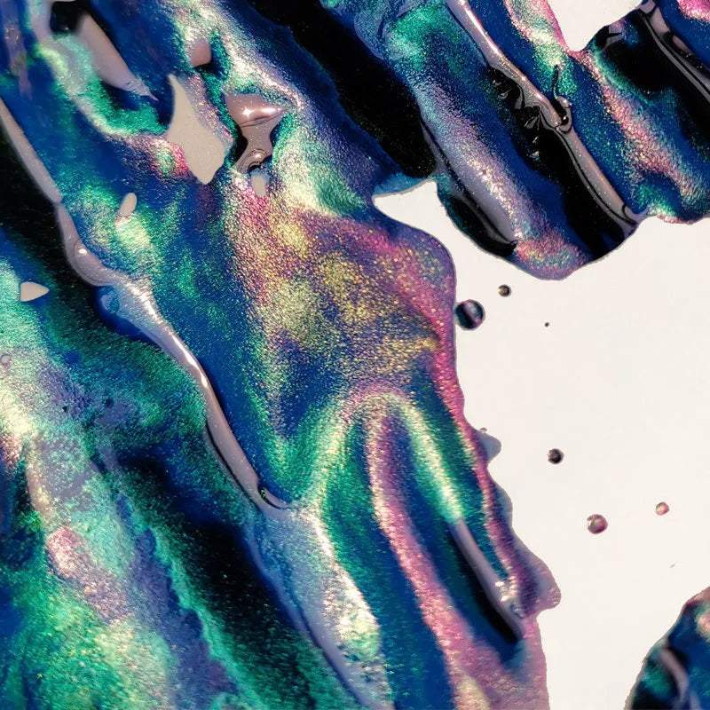 MEMORY-0420 sheen gradient ink bottle with gold powder colour for fountain and dip pens