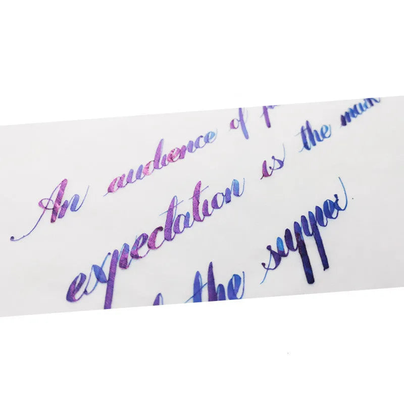 MEMORY-0420 sheen gradient ink bottle with gold powder colour for fountain and dip pens