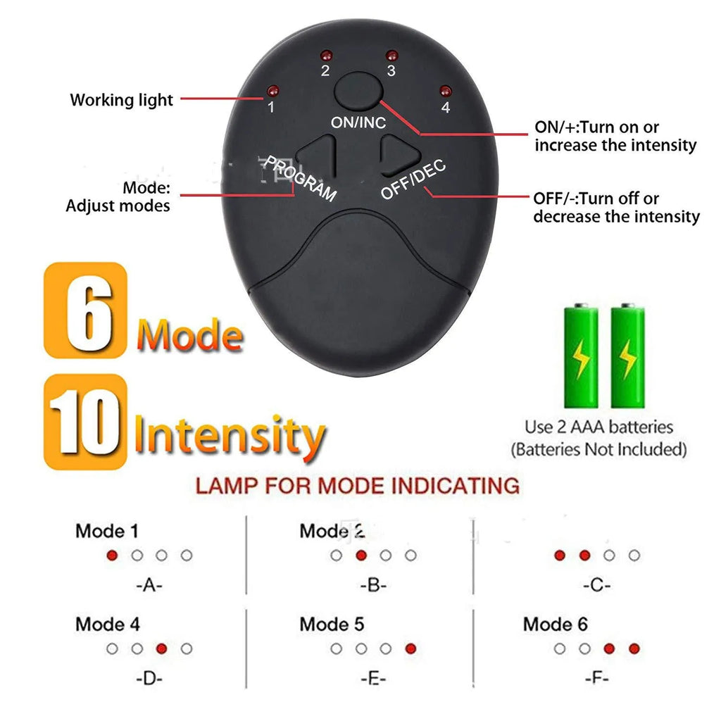 Fitness Buttocks Lifting Toner Slimming Massager in black, battery powered, made of environmental protection ABS
