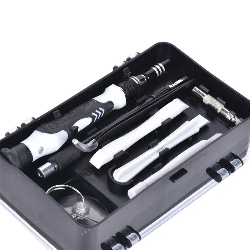 117 in 1 screwdriver set with magnetic bits and flexible extension for electronics repair
