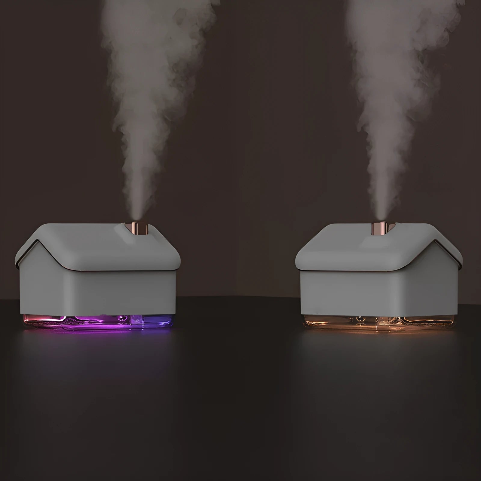 White igloo-shaped USB humidifier and essential oil diffuser with 300ml tank and LED light