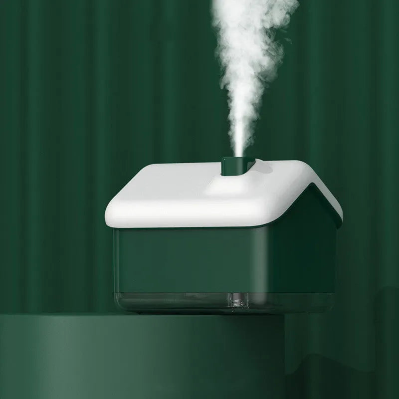 White igloo-shaped USB humidifier and essential oil diffuser with 300ml tank and LED light