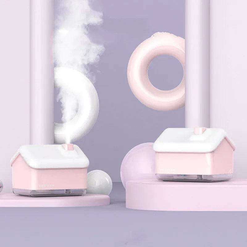White igloo-shaped USB humidifier and essential oil diffuser with 300ml tank and LED light