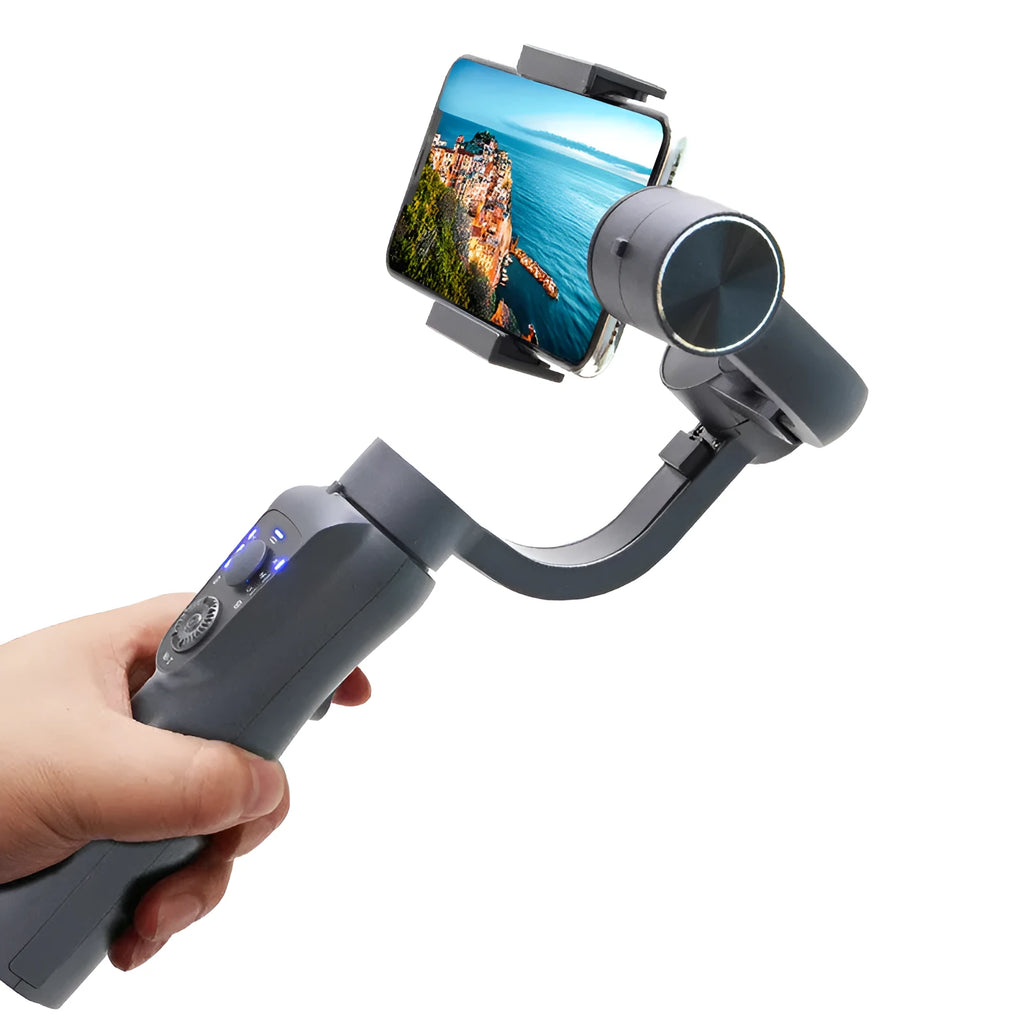 S5B three-axis mobile phone stabiliser with extension rod and tripod for handheld filming