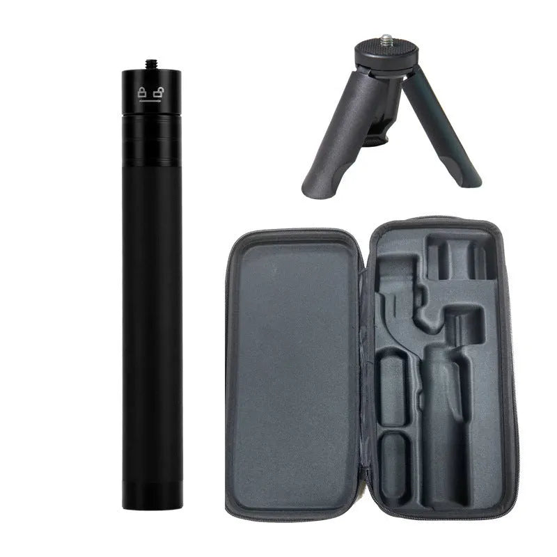 S5B three-axis mobile phone stabiliser with extension rod and tripod for handheld filming