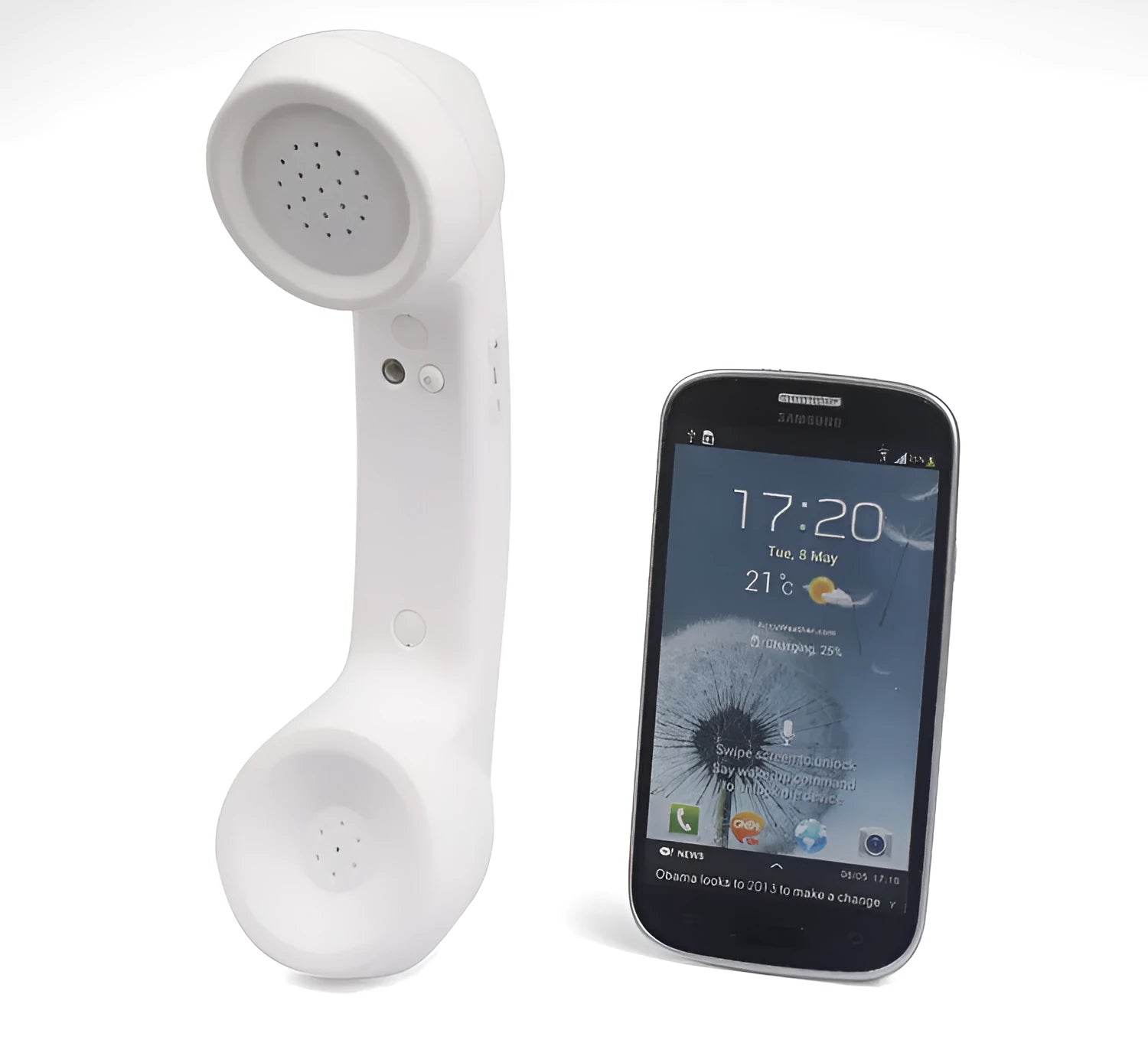 Retro microphone Bluetooth wireless headset in multiple colours with hanging ear design