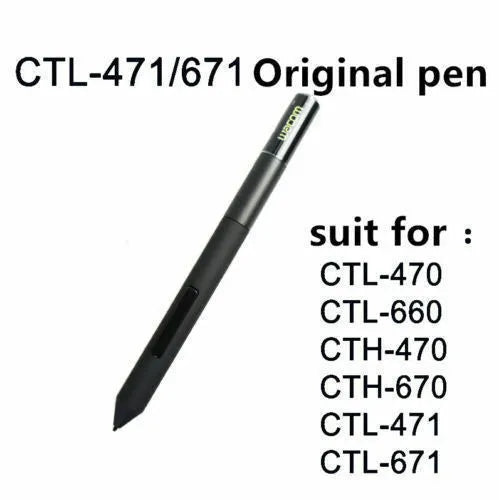 Black graphics pen holder for CTL671 and CTL471 pens, simple shape for Pocket PC use