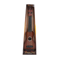 Children's simulation ukulele toy with retro guitar styling in safety plastic construction