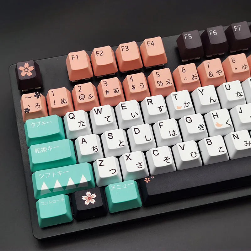 Solid green Cherry profile mechanical keyboard replacement keycaps for Cherry MX switches