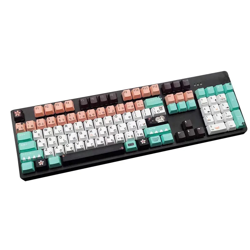 Solid green Cherry profile mechanical keyboard replacement keycaps for Cherry MX switches