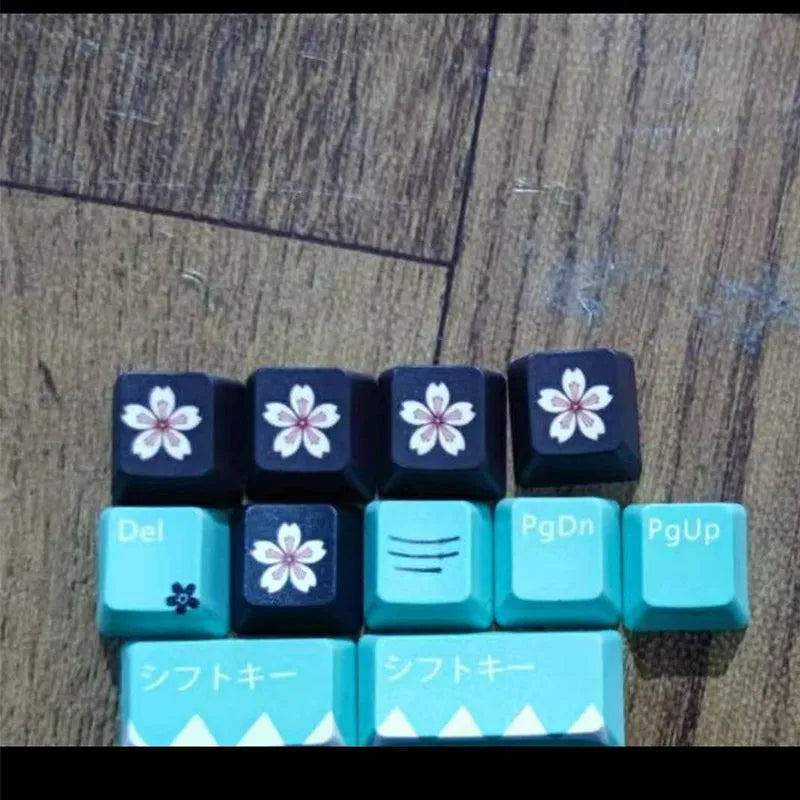 Solid green Cherry profile mechanical keyboard replacement keycaps for Cherry MX switches
