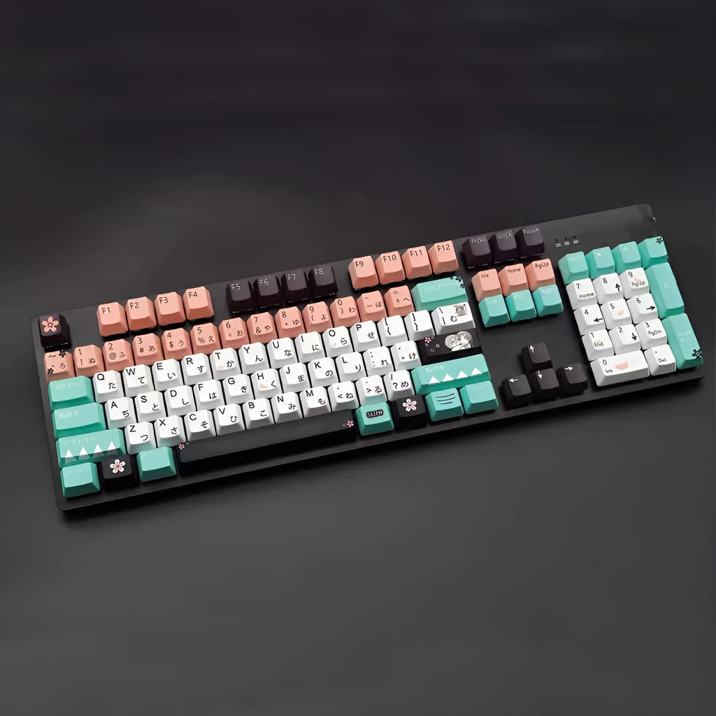 Solid green Cherry profile mechanical keyboard replacement keycaps for Cherry MX switches