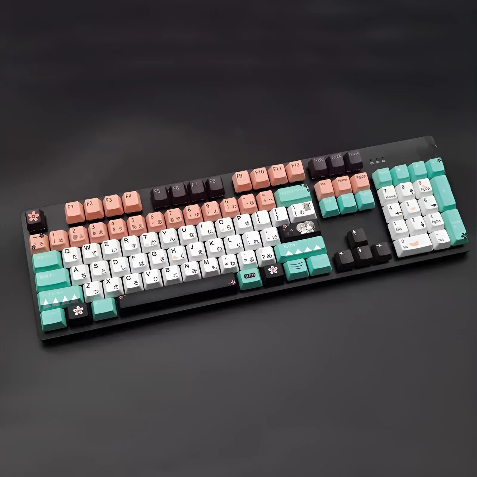 Solid green Cherry profile mechanical keyboard replacement keycaps for Cherry MX switches