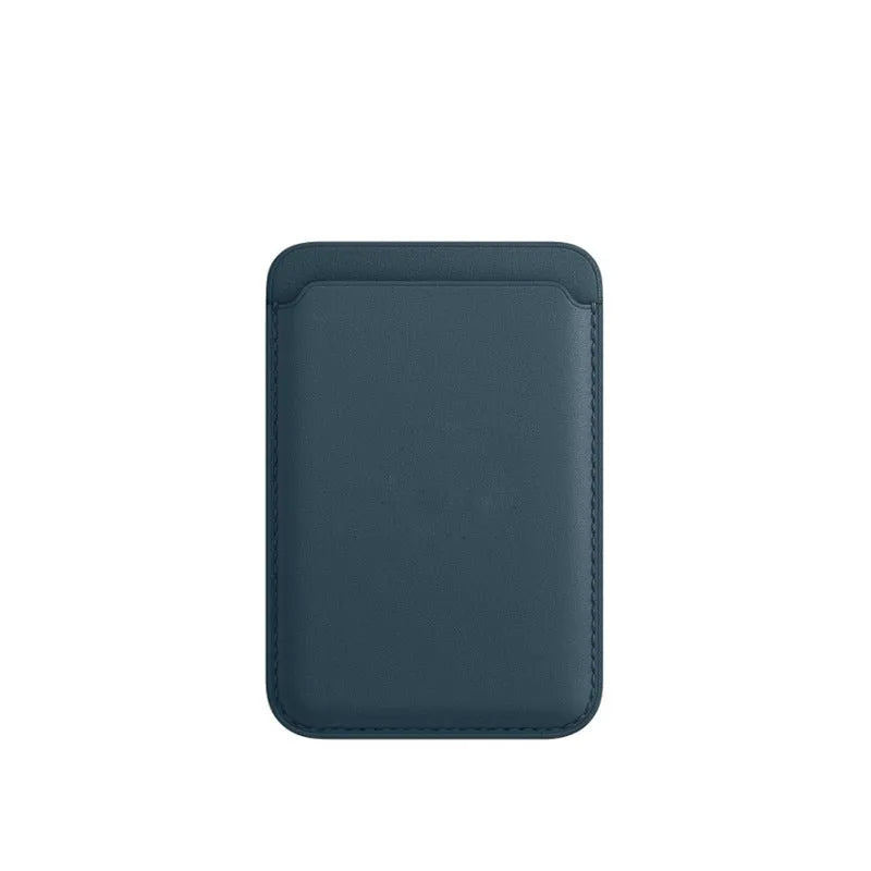 MagSafe compatible iPhone wallet case with magnetic card holder in PU leather
