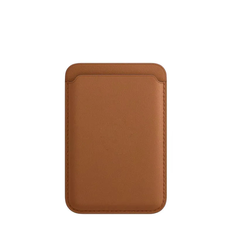 MagSafe compatible iPhone wallet case with magnetic card holder in PU leather