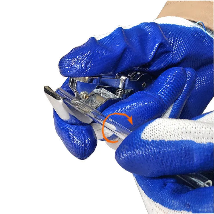 Zinc alloy glass tube cutter with 45mm cutting capacity for laboratory and workshop use