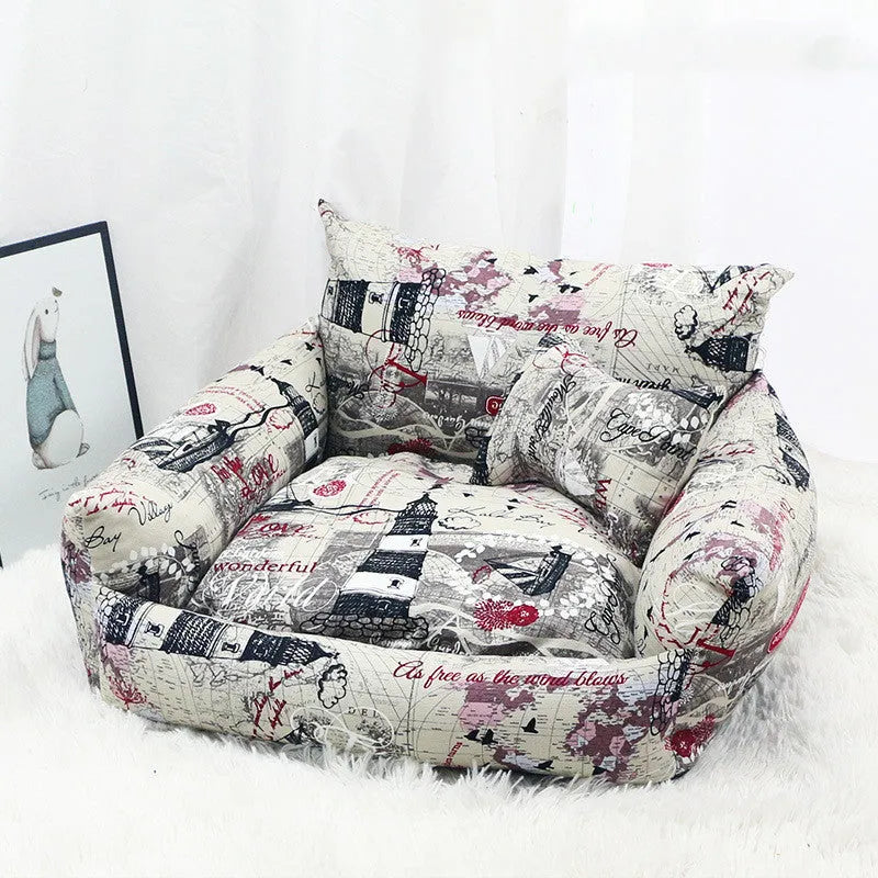 Canvas pet nest for sofa in autumn winter with 58cm size and colour options