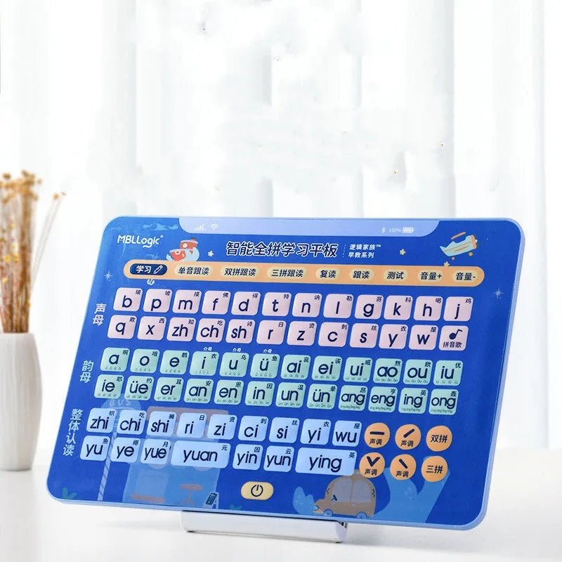 Learn to Read Chinese Spelling Training Characters Audio Wall Chart with tablet and Pinyin cards for children