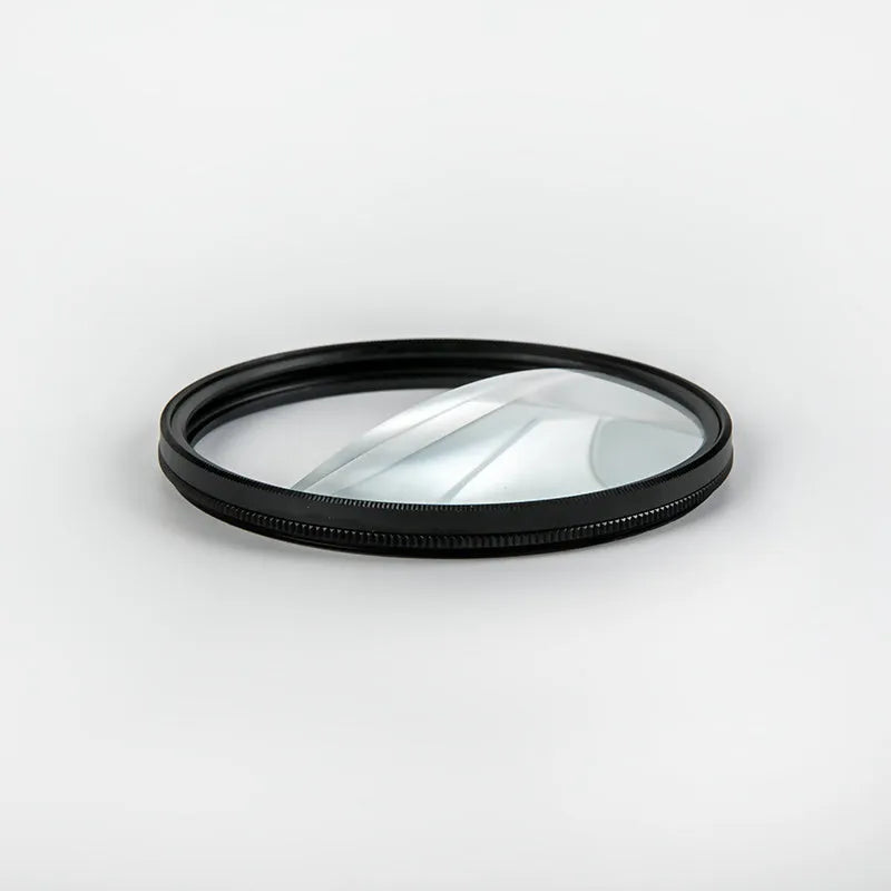 77mm half moon mirror split focus filter with rotating thread for SLR creative photography