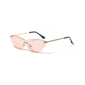 Brown lens vintage sunglasses with a metal frame for adults