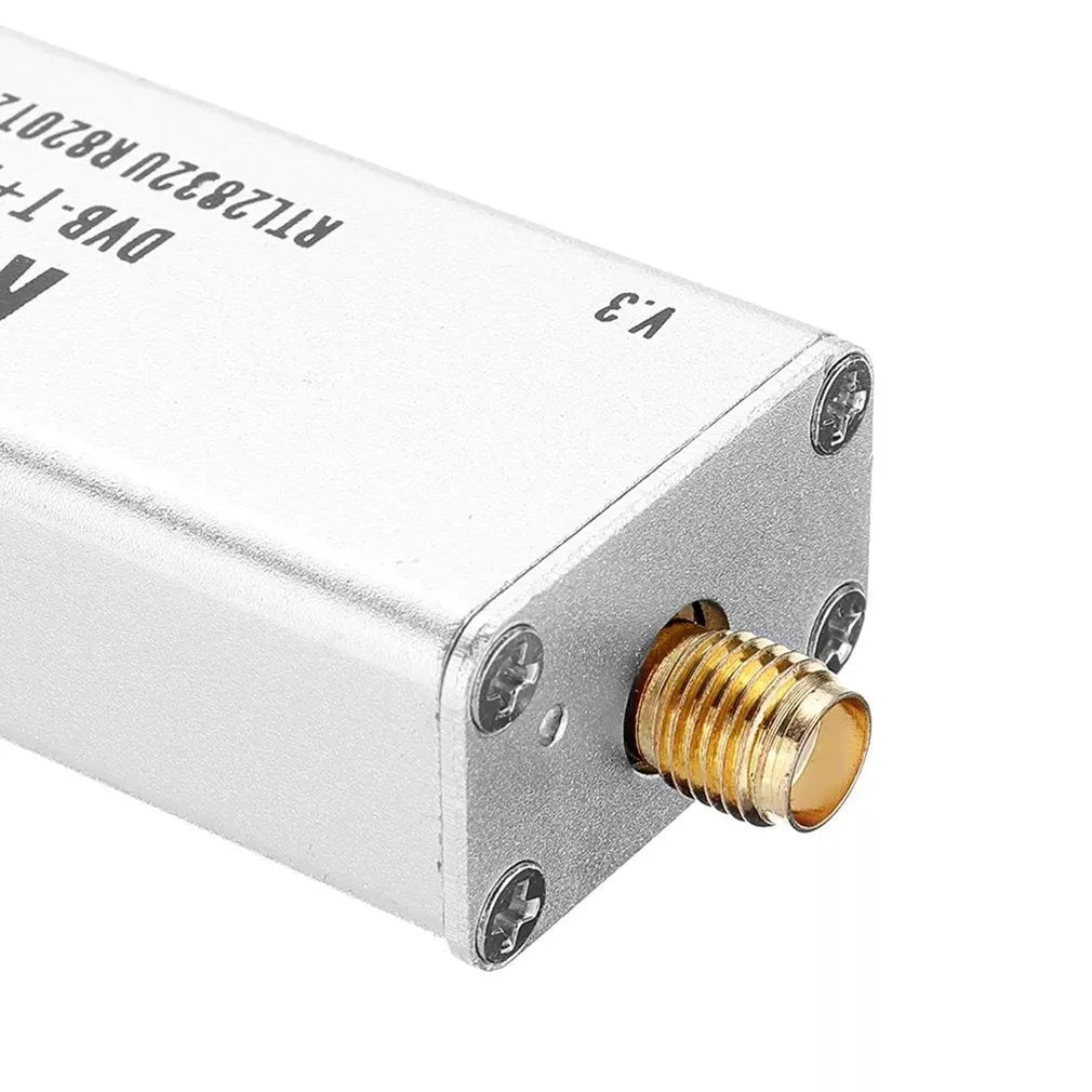 A300U black metal SDR receiver with gold SMA connector for all-band radio scanning
