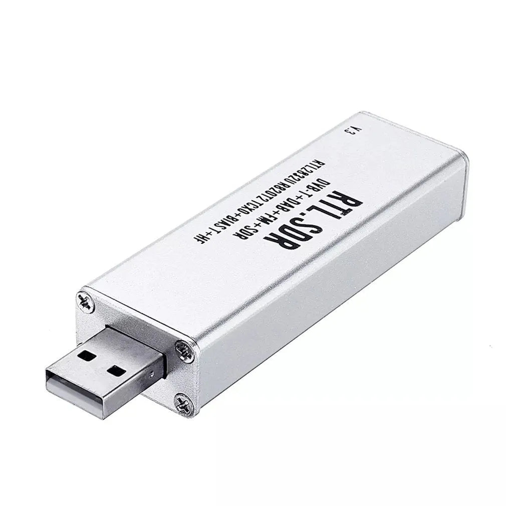 A300U black metal SDR receiver with gold SMA connector for all-band radio scanning