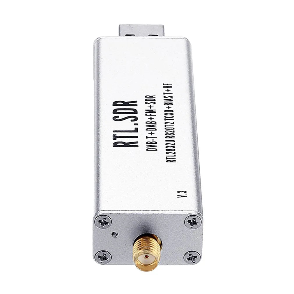 A300U black metal SDR receiver with gold SMA connector for all-band radio scanning