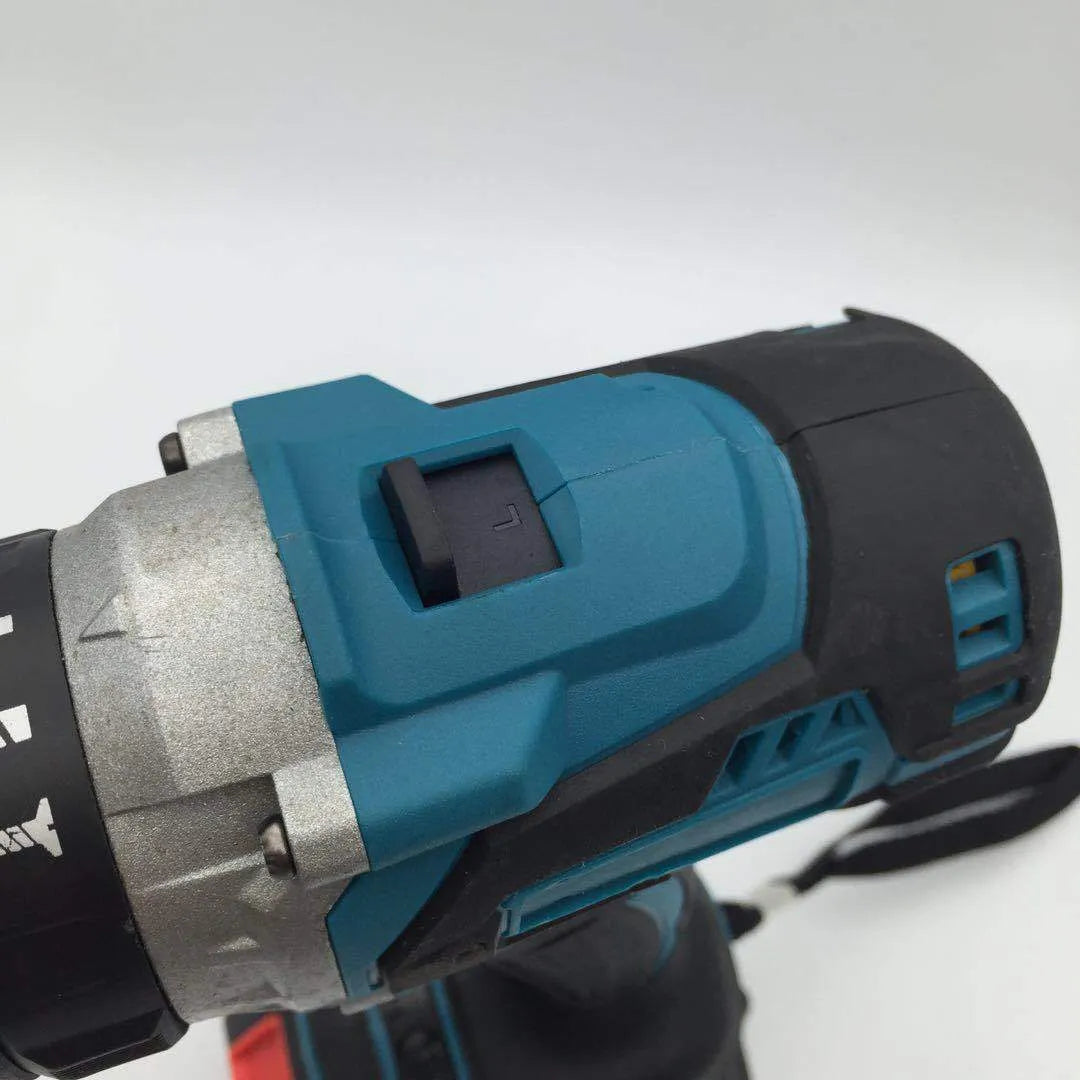 Cordless 21V electric impact drill with 13mm chuck and lithium battery pack