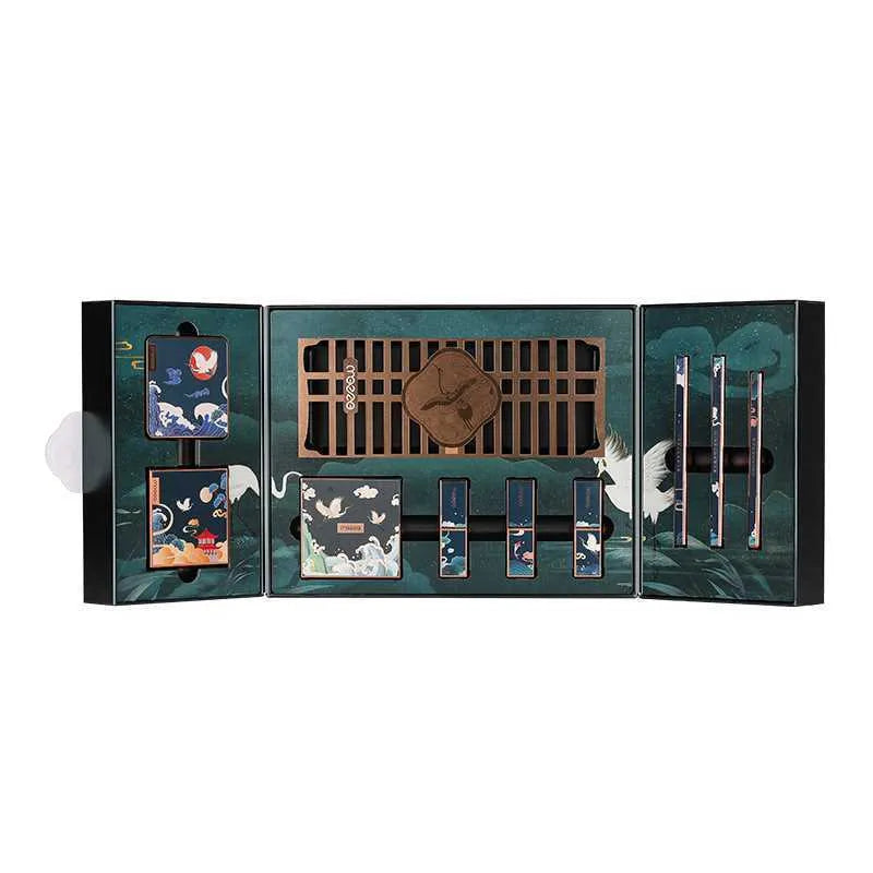 Chinoiserie Eyeshadow Carved Lipstick Set Makeup Set in Meizu Twilight Afterglow Gift Box with eight colours
