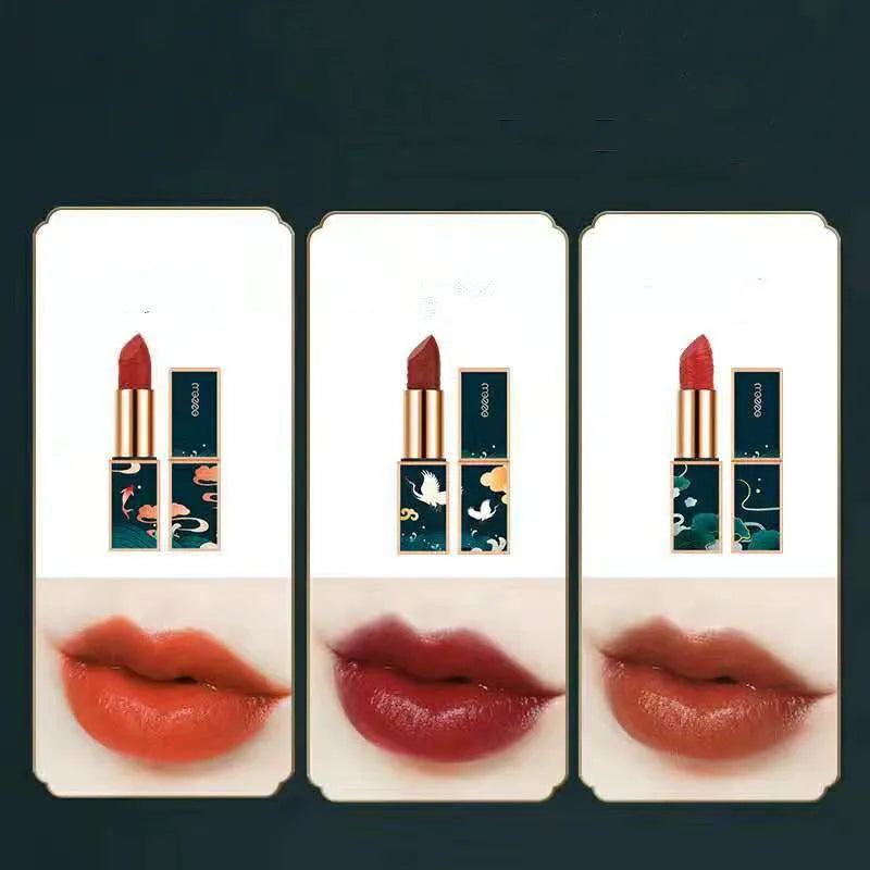Chinoiserie Eyeshadow Carved Lipstick Set Makeup Set in Meizu Twilight Afterglow Gift Box with eight colours