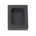 Square high-purity graphite crucible for melting gold, silver, and other precious metals