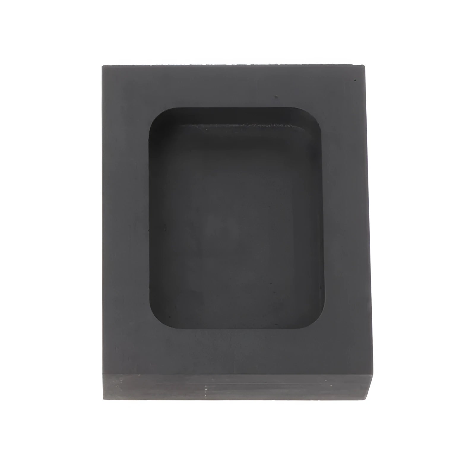 Square high-purity graphite crucible for melting gold, silver, and other precious metals