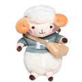 Little Sheep women's plush crossbody bag in blue with lamb pattern and square shape