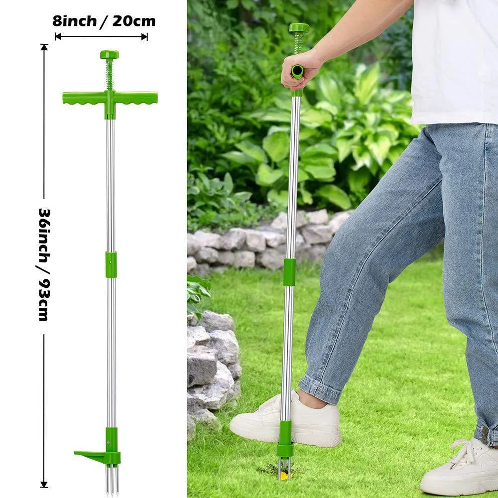Aluminium tube manual weeding tool with 50cm length for garden maintenance