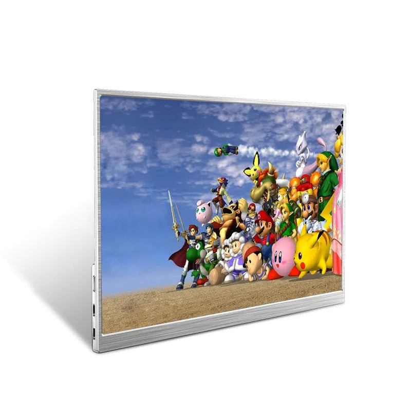 15-inch ultra-thin portable display with split screen functionality and included cables