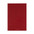 Simple retro soft imitation leather cover notebook in red or white A5 size with dot matrix page layout