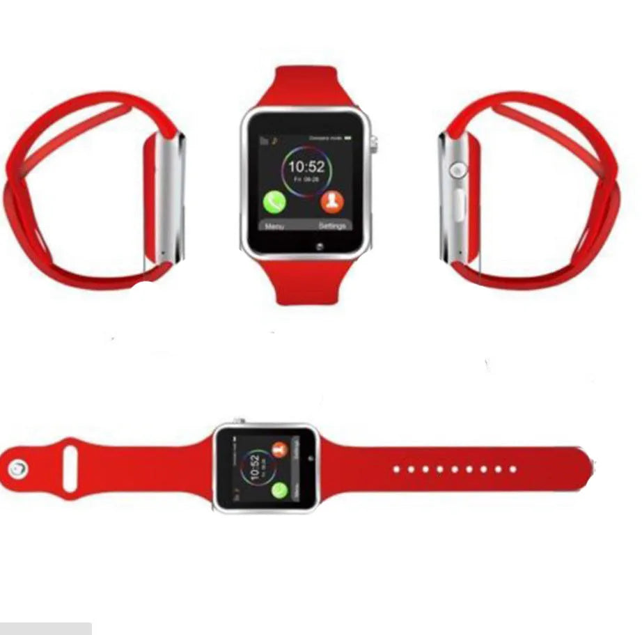 Android smartwatch with 1.54-inch screen showing watch face, available in eight colours with camera and SIM card slot