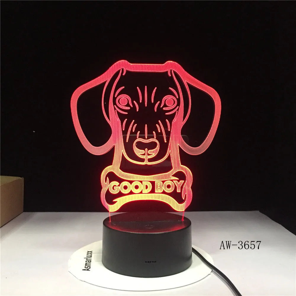 Remote control touch LED table lamp with colourful gradient acrylic shade on a black ABS base.