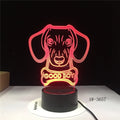 Remote control touch LED table lamp with colourful gradient acrylic shade on a black ABS base.