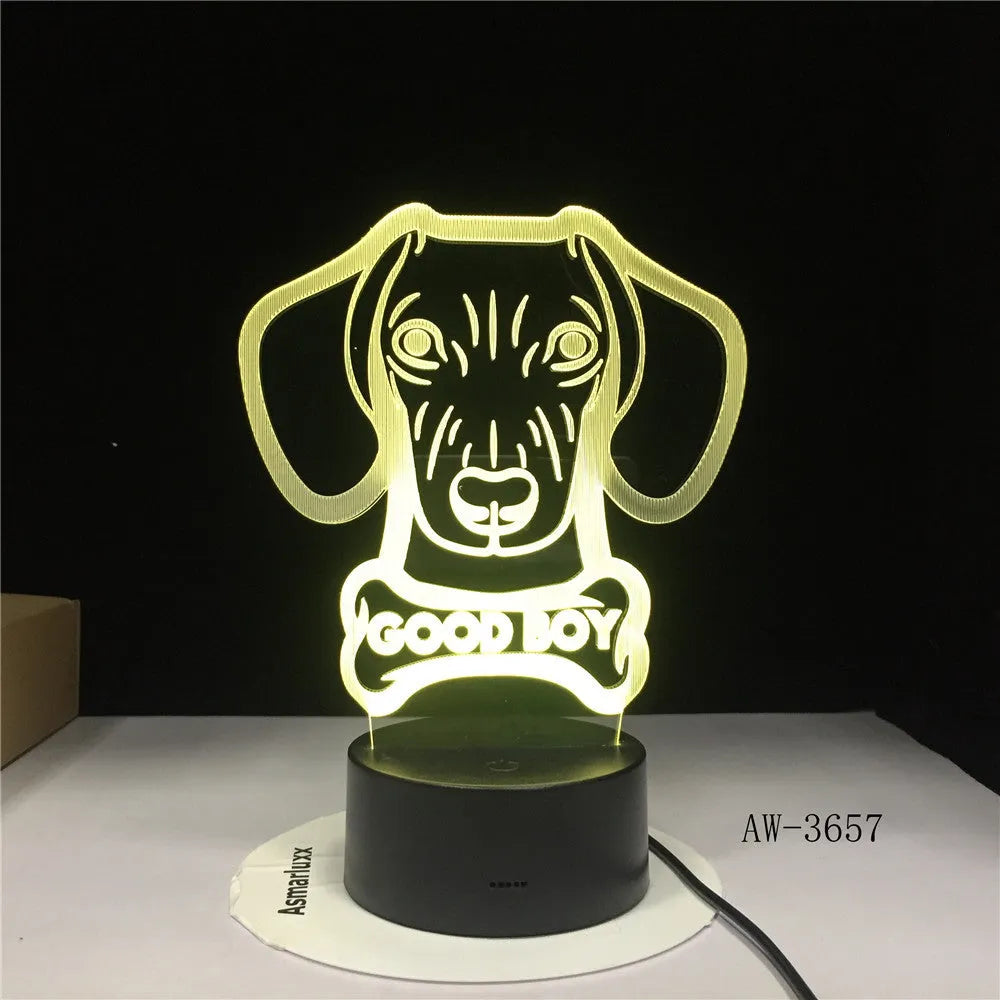 Remote control touch LED table lamp with colourful gradient acrylic shade on a black ABS base.