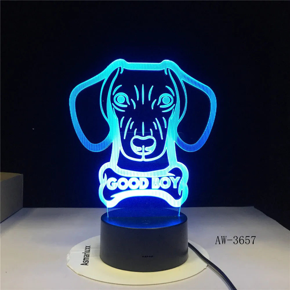 Remote control touch LED table lamp with colourful gradient acrylic shade on a black ABS base.