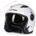 Open face jet style motorcycle helmet JK-512 in multiple colour and size options